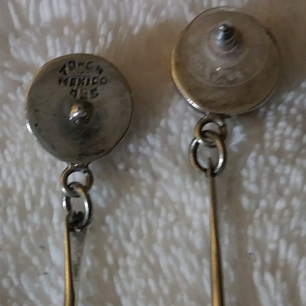 Solid Sterling Silver 925 Earrings - image 2